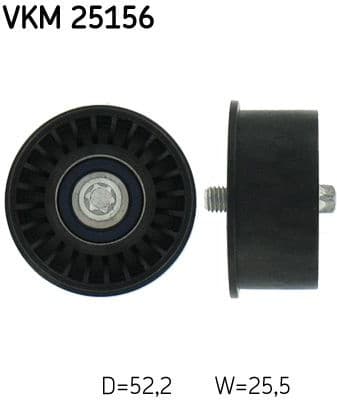 Deflection Pulley/Guide Pulley, timing belt VKM 25156 - image 2