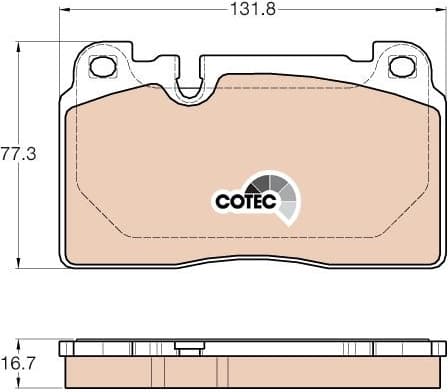 Brake pads front, Top Quality GDB1974 - image 3