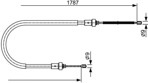 Cable Pull, parking brake 1987482410