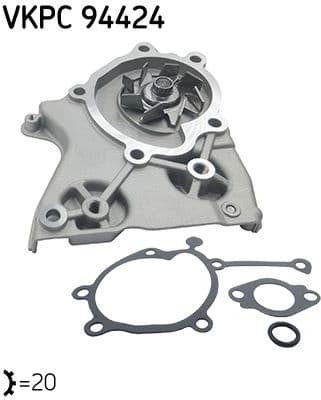 Water Pump, engine cooling VKPC 94424 - image 3