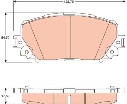 Brake Pad Set, disc brake GDB3460 - image 2