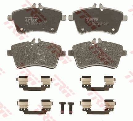 Brake pads front, Top Quality GDB1628
