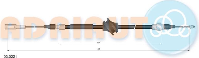 Cable handbrake 03.0221 - image 2