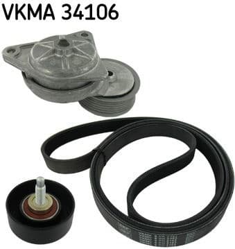 V-ribbed Belt Set VKMA 34106 - image 2