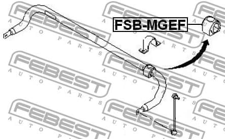 Mounting, stabiliser bar FSB-MGEF - image 2