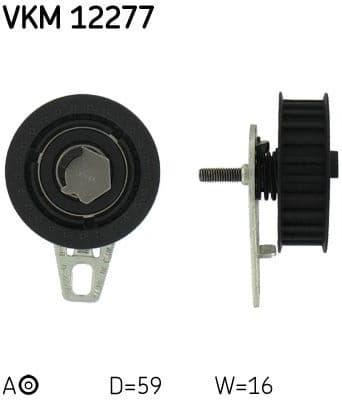 Tensioner Pulley, timing belt VKM 12277 - image 2