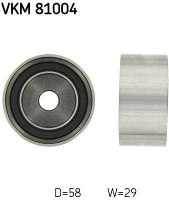 Deflection Pulley/Guide Pulley, timing belt VKM 81004 - image 2