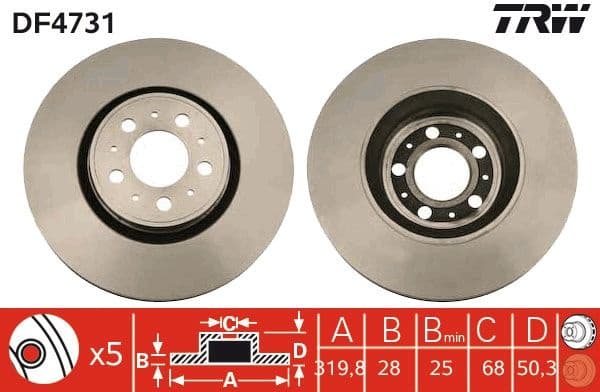 Brake Disc DF4731 - image 2