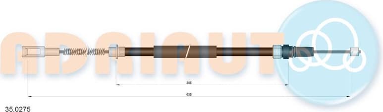 Cable handbrake 35.0275 - image 2