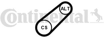 V-ribbed Belt 6PK701ELAST