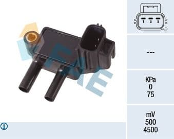 Sensor, exhaust pressure 16118