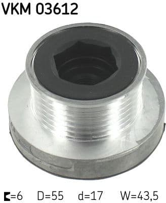 Alternator Freewheel Clutch SKF VKM 03612 - image 2