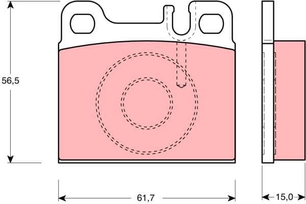 Brake Pad Set, disc brake GDB1331 - image 2