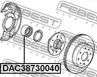 Wheel Bearing DAC38730040 - image 2