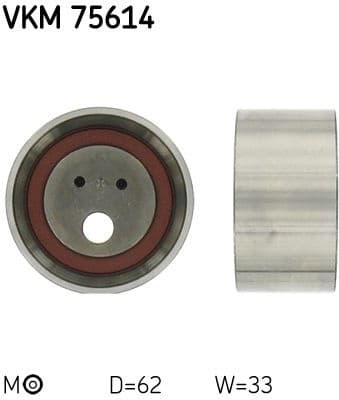 Tensioner Pulley, timing belt VKM 75614 - image 2