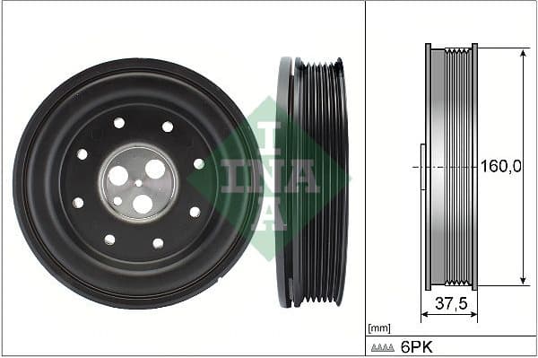 Belt Pulley, crankshaft 544 0134 10