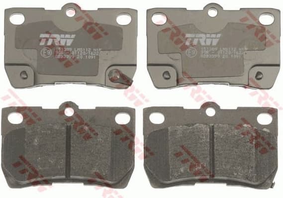 Brake pads rear, Top Quality GDB3399 - image 4