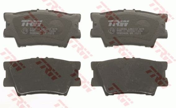 Brake pads rear, Top Quality GDB3426 - image 4