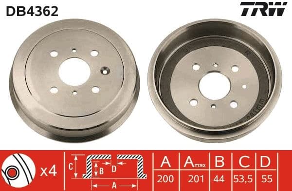 Brake Drum DB4362 - image 3