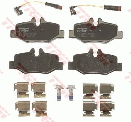 Brake pads rear, Top Quality GDB1601
