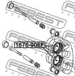 Piston, brake caliper 1676-906F - image 2