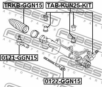 Inner Tie Rod 0122-GGN15 - image 2