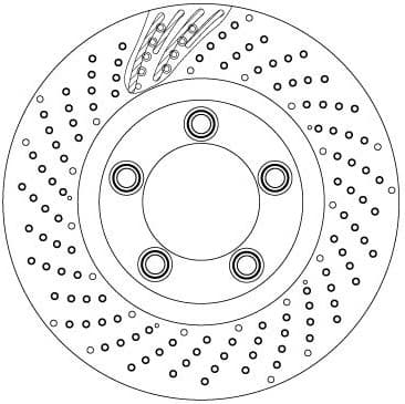 Brake Disc TRW SINGLE DF6542S - image 2