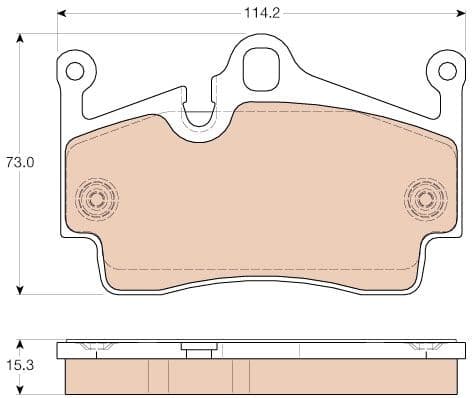 Brake Pad Set, disc brake GDB1961 - image 2