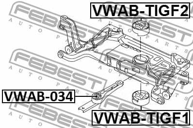 Mounting, engine VWAB-034 - image 2