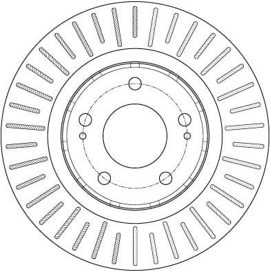 Brake discs kit front (2pcs), Top Quality DF6174 - image 2