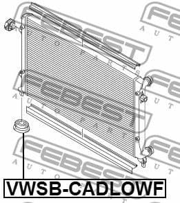 Mounting, radiator VWSB-CADLOWF - image 2