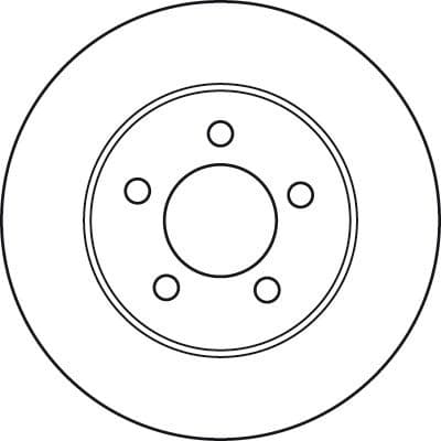 Brake Disc TRW SINGLE DF4885S - image 3