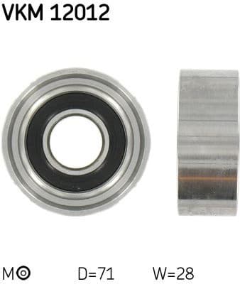 Tensioner Pulley, timing belt VKM 12012 - image 2