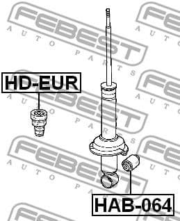 Bush, shock absorber HAB-064 - image 2