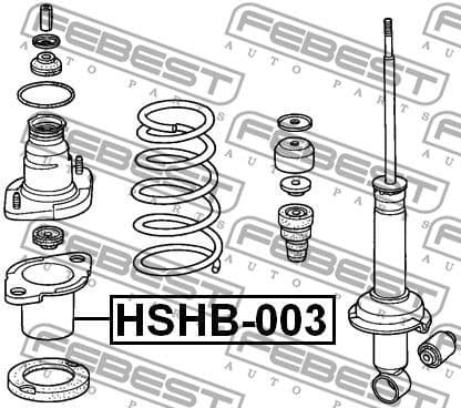Protective Cap/Bellow, shock absorber HSHB-003 - image 2