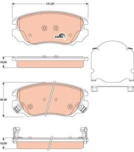Brake pads front, Top Quality GDB1782 - image 3