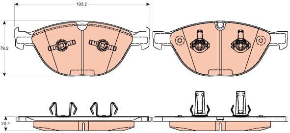 Brake Pad Set, disc brake GDB2026 - image 2