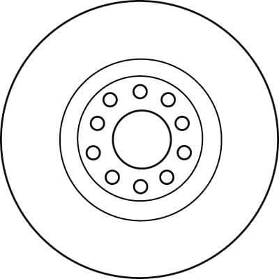 Brake Disc TRW SINGLE DF4209S - image 4