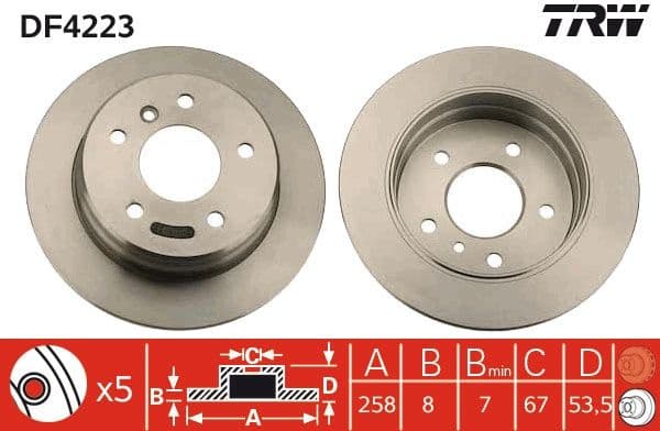 Brake Disc DF4223 - image 3