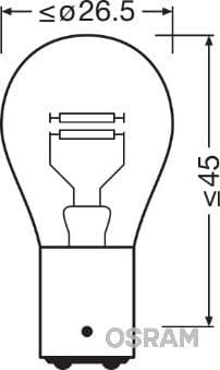 Bulb, daytime running light ORIGINAL 7240