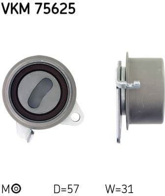 Tensioner Pulley, timing belt VKM 75625 - image 2