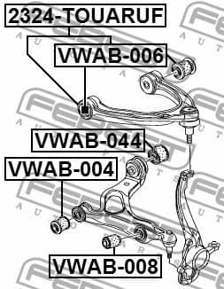 Mounting, control/trailing arm VWAB-044 - image 2