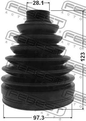 Bellow Kit, drive shaft 0217P-J32 - image 2