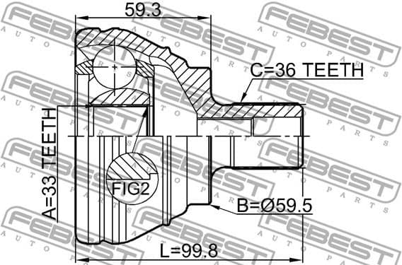 Joint Kit, drive shaft 2310-EOS - image 2