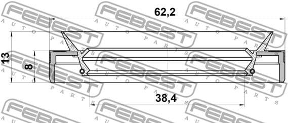 Shaft Seal, differential 95MEY-40620813C - image 2