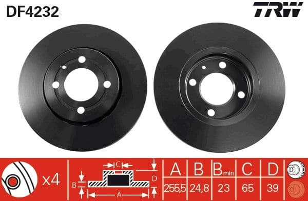 Brake Disc DF4232 - image 3