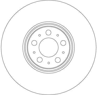 Brake Disc TRW SINGLE DF4340S - image 4