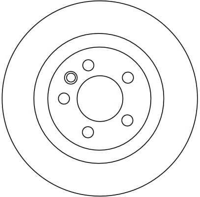 Brake Disc TRW SINGLE DF4343S - image 3