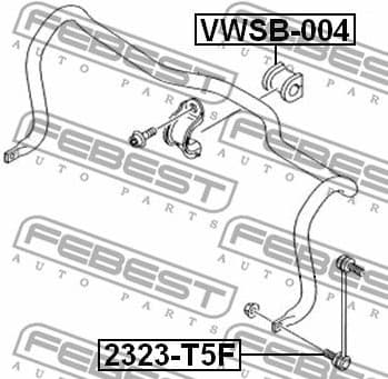 Mounting, stabiliser bar VWSB-004 - image 2
