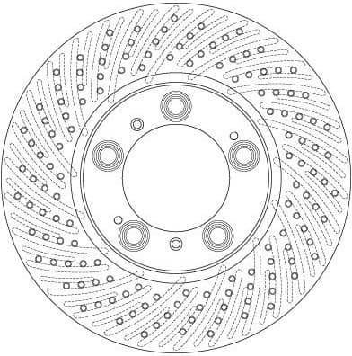 Brake Disc TRW SINGLE DF6212S - image 3